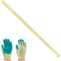 Chillington Style Hoe 48" Handle Gardening Gloves Light Oak