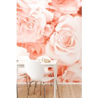 Origin Murals Petals Wall Mural in Peach | Size: W350 cm x H280 cm