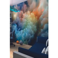 Moody Clouds Wall Mural W300 cm x H240 cm