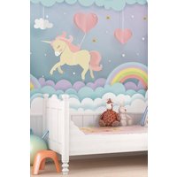 Origin Murals Unicorn Dream Wall Mural | Size: W350 cm x H280 cm