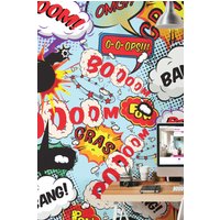 Origin Murals Comic Pop Wall Mural | Size: W300 cm x H240 cm
