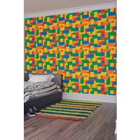 Toy Bricks Wall Mural W350 cm x H280 cm