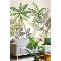 Tropical Palm Trees Wall Mural W350 cm x H280 cm