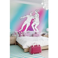 Playing Football Wall Mural W350 cm x H280 cm