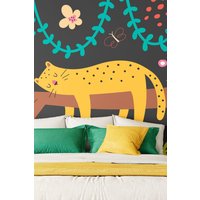 Sleeping Jungle Leopard Wall Mural W300 cm x H240 cm