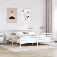Bed Frame Headboard without Mattress 200x200 cm Brown
