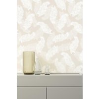 Hoopla Walls Feathers Matt Wallpaper in Natural