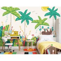 Happy Dogs Wall Mural Mid W350 cm x H280 cm