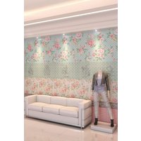 Wonderland Cottage Core Patterns Wall Mural W300 cm x H240 cm