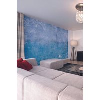 Origin Murals Grunge Distressed Effect Red Matt Smooth Paste the Wall Mural 300cm wide x 240cm high in Blue | Size: W350 cm x H280 cm