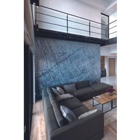 Scratched Metal Matt Smooth Paste Wall Mural 350cm wide x 280cm high W300 cm x H240 cm