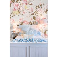Vintage Rose Pattern Wall Mural W350 cm x H280 cm