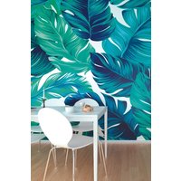 Bold Tropical Leaves Wall Mural W350 cm x H280 cm