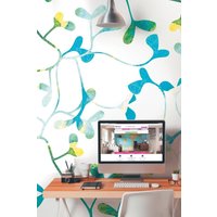 Watercolour Petals Wall Mural W300 cm x H240 cm