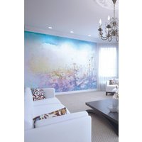 Origin Murals Daisy Meadow Wall Mural in Purple | Size: W300 cm x H240 cm