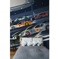 Sports Cars Wall Mural W300 cm x H240 cm