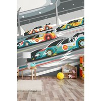 Sports Cars Wall Mural W350 cm x H280 cm