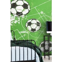 Football Grunge Wall Mural W300 cm x H240 cm