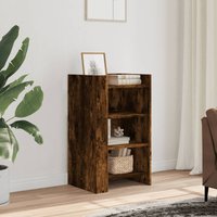 Berkfield Home Sideboard Smoked Oak 45x35x75 cm Engineered Wood in Brown | Size: 45 x 35 x 75 cm
