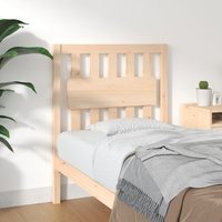 Berkfield Home Bed Headboard 80.5x4x100 cm Solid Wood Pine in Brown