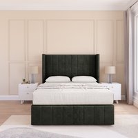 Melbourne Dumfries Wingback Bed Set No Drawers & 54" Floor Standing Headboard Single