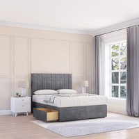 Kansas Divan Bed Base 2 Drawers & 54" Floor Standing Headboard Super King