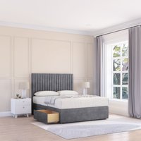 Manhattan Divan Bed Base 2 Drawers & 54" Floor Standing Headboard Super King