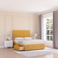 Manhattan Divan Bed Base 2 Drawers & 54" Floor Standing Headboard Super King