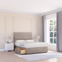 Texas Divan Bed Base 2 Drawers & 54" Floor Standing Headboard King