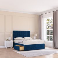 Kansas Divan Bed Base 4 Drawers & 26" Struts Headboard Double