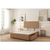 Manhattan Divan Bed Base 4 Drawers & 26" Struts Headboard Light Double