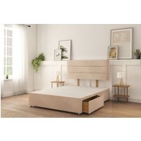 Texas Divan Bed Base 4 Drawers & 26" Struts Headboard Light Double