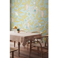 Fruit & Foliage Wall Mural Pale W350 cm x H280 cm