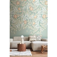 Cascading Rosehip Wall Mural W300 cm x H240 cm