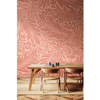 Origin Murals Trailing Ferns Wall Mural in Coral | Size: W350 cm x H280 cm