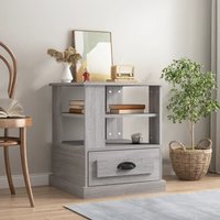 Berkfield Home Side Table Grey Sonoma 50x50x60 cm Engineered Wood | Size: 50 x 50 x 60 cm