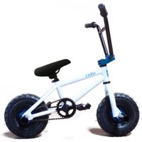 XN 1080 Stunt Freestyle Mini BMX Bike - White/Blue in White