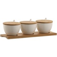 Belleek Living 'Ripple' Serving Bowl Set & Tray in White
