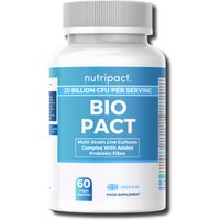 Nutripact Probiotic Complex Multi Strain Live Cultures - 60 Capsules - Bio Pact in Blue | Size: Pack of 60