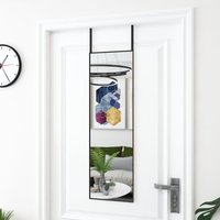 Berkfield Home Door Mirror Black 30x100 cm Glass & Aluminium
