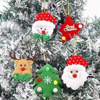 10 Pieces Christmas Element Pendant Set Holiday Hanging Decorations Tree Hanging Party Xmas Decor Pack