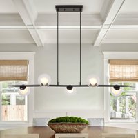 5 Light Kitchen Island Linear Pendant