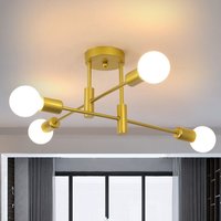 Sputnik Chandelier 4 Light Adjustable Metal Ceiling Light