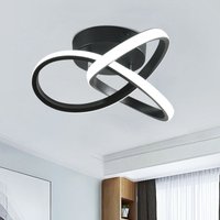 1 Light 26cm Unique Statement Geometric LED Semi Flush Mount