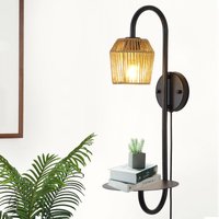 1 Light Plug Armed Sconce