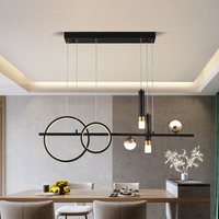 6 Light Kitchen Island Linear LED Pendant