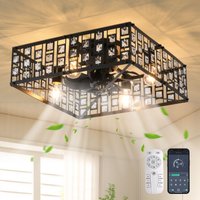 7 Blade 50cm Ceiling Fan Remote Control & Light Kit Included