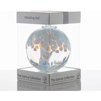 Sienna Glass Wedding Gift Spirit Ball White