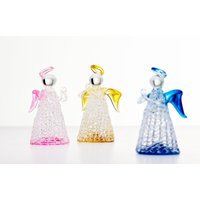 Sienna Glass Keepsake Angel Pink