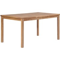 Berkfield Home Garden Table 150x90x77 cm Solid Teak Wood in Brown | Size: 150 x 90 x 77 cm